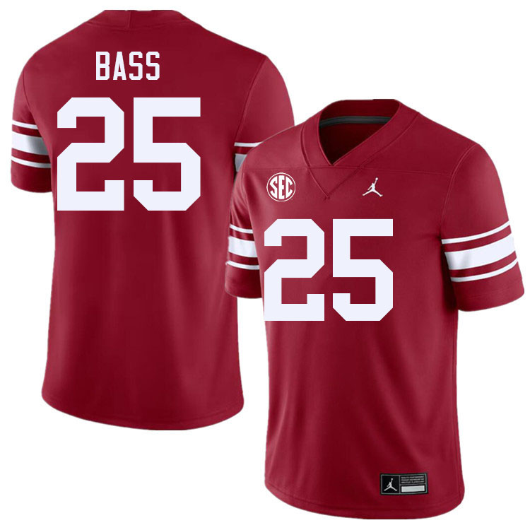 #25 Andy Bass Oklahoma Sooners 2024 SEC Conference College Football Jerseys-Throwback